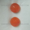 Excellent Quality  Natural Carnelian 13 mm Round High Dome Cut 9.58 Carats VVS Clarity Jewelry Making