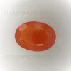 Natural Carnelian 14x10mm Oval Facet Cut 5.83 Carats Orange Color VVS Clarity Healing Loose Gemstone