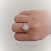 925 Silver Moonstone Ring Pear Facet Cut Cocktail Ring Minimalistic Mothers day Gift for Her Petite Women Ring
