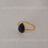 Black Onyx 925 Silver Ring Pear Facet Cut Cocktail Ring Minimalistic Mothers day Gift for Her Petite Birthday Anniversary