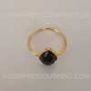 Black Onyx 925 Silver Ring Pear Facet Cut Cocktail Ring Minimalistic Mothers day Gift for Her Petite Birthday Anniversary