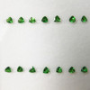 Natural Tsavorite Trillion Step Cut 3X3mm Shamrock Green Color VVS Clarity Green Garnet Loose Gemstone