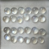 Natural Blue Moonstone 7mm Round 1 PC Plain Cabochon VVS Clarity Rainbow Sheen Color Loose Gemstone