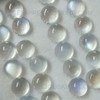 Excellent Quality Natural Blue Moonstone 7 mm Round Cabochon Cut Rainbow Sheen Color  1.41 Carats VVS Clarity