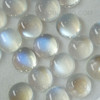 Natural Blue Moonstone  Round Cabochon Cut Rainbow Sheen Color Excellent Quality 1.88 Carats VVS Clarity 8 mm