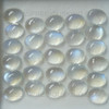 Natural Blue Moonstone 9x7mm Oval 1 PC Cabochon VVS Clarity Rainbow Sheen Color Loose Gemstone
