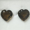 Natural Smoky Quartz Heart Concave Cut Mocha Brown Color VS Clarity 16x16mm Loose Gemstone