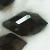 Natural Smoky Quartz 23x13mm Twisted Facet Cut FL Clarity Exceptional Quality Walnut Brown Color Loose Gemstone