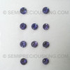 Excellent Quality Natural Iolite Round Facet Cut 4X4mm  Zaffre Blue Color VVS Clarity Natural Gemstone