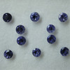 Natural Iolite Round Facet Cut 5X5mm Ultramarine Blue Color VS Clarity Loose Gemstone