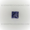 Natural Iolite Square Princess Cut 3X3mm Ultramarine Blue Color VVS Clarity Loose Gemstone