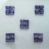 Natural Iolite Square Step Cut 4X4mm Excellent Quality Hyacinth Blue Color VVS Clarity Cordierite Gemstone