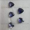 Excellent Quality Natural Iolite Trillion Step Cut 8X8mm  Prussian Blue Color VVS Clarity Semiprecious Gemstone