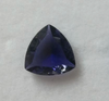 Natural Iolite Trillion Step Cut 8X8mm Deep Periwinkle Blue Color VS Clarity Loose Gemstone