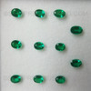 Biron Hydro Emerald 5X4 mm Oval Flower Cut Loose Vivid Green Color FL Clarity Created Gemstone