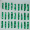 Biron Hydro Emerald 2X2 mm Square Step Cut Loose Bright Chrome Green Color FL Clarity Created Gemstone