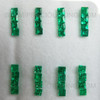 Biron Hydro Emerald 3X3 mm Square Step Cut Loose Bright Chrome Green Color SI Clarity Created Gemstone