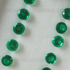 Hydro Emerald 6X6 mm Round Faceted Loose Vivid Green Color FL Clarity Created Biron Emerald Gemstone