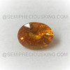 Natural Spessartite Oval Facet Cut 5X4mm Salamander Orange Color VVS - VS Clarity Loose Gemstone