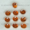 Natural Spessartite 5X4 mm Oval Facet Cut Salamander Orange Color Excellent Quality Garnet Gemstone Jewelry