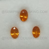 6X4 mm Natural Spessartite  Oval Facet Cut Salamander Orange Color Excellent Quality VVS Clarity Loose Garnet Gemstone