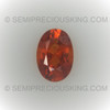 Natural Spessartite Oval Facet Cut 6X4mm Terracotta / Intense Orange Color VVS - SI Clarity Loose Gemstone