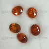 Natural Spessartite 6x5 mm Oval Facet Cut Terracotta / Intense Orange Color Very Good Quality  Garnet Gemstone Jewelry