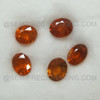 6x5 mm Natural Spessartite  Oval Facet Cut Terracotta / Intense Orange Color Very Good Quality  Garnet Gemstone Jewelry
