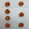 Natural Spessartite Oval Facet Cut Salamander / Intense Orange Color Excellent Quality Orange Garnet Gems Jewelry 6X5 mm