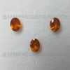Natural Spessartite Oval Facet Cut 7X5mm Salamander Orange Color VVS - VS Clarity Loose Gemstone
