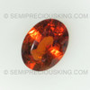 Natural Spessartite 8x6 mm Oval Facet Cut Intense Orange Color  VVS Clarity Loose Garnet Gemstone Very Good Quality