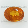 Natural Spessartite 9X7 mm Oval Facet Cut Salamander Orange Color Excellent Quality VS Clarity Garnet Gemstone Jewelry