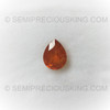 Natural Spessartite 10X8 mm Pears Facet Cut Salamander Orange Color