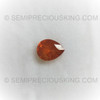 Natural Spessartite 10X8 mm Pears Facet Cut Salamander Orange Color Very Good Quality I Clarity Loose Garnet Gemstone