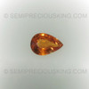 Genuine Garnet Spessartite 7X5 mm Pears Facet Cut Intense Orange Color Excellent Quality VS Clarity Garnet Gemstone