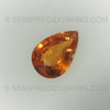 Natural Spessartite 7X5 mm Pears Facet Cut Intense Orange Color