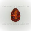 Natural Spessartite Pear Facet Cut 7X5mm Terracotta Orange Color VVS Clarity Loose Gemstone