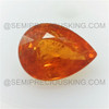 Natural Spessartite Pear Facet Cut 9X7mm Calypso / Salamander Orange Color SI Clarity Loose Gemstone