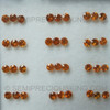 Natural Spessartite 3x3 mm Round Facet Cut Salamander Orange Color Very Good Quality SI Clarity Loose Garnet Gemstone