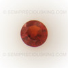 Natural Spessartite Round Facet Cut 4x4mm Terracotta / Intense Orange Color VS - SI Clarity Loose Gemstone
