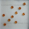 Natural Spessartite 4x4 mm Round Facet Cut Calypso Orange Color Very Good Quality VS Clarity Loose Garnet Gemstone