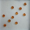 Natural Spessartite Round Facet Cut 4x4mm Calypso Orange Color VS Clarity Loose Gemstone