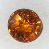 Natural Spessartite Round Facet Cut 6X6mm Salamander Orange Color VVS Clarity Loose Gemstone