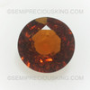 Natural Spessartite 6 mm Round Facet Cut Very Good Quality Terracotta Orange Color VS Clarity January Garnet Gemstone