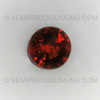 Natural Spessartite Round Facet Cut 7X7mm Fire Orange Color VS Clarity Loose Gemstone