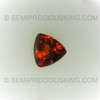 Natural Spessartite Trillion Facet Cut 5mm Terracotta Orange Color VS Clarity Loose Gemstone
