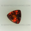 Natural Spessartite  Trillion Facet Cut Terracotta Orange Color January Gemstone 5 mm