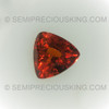 Natural Spessartite 7 mm Trillion Facet Cut Fire Orange Color Very Good Quality VVS Clarity Garnet Gemstone Jewelry