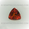 Natural Spessartite 7 mm Trillion Facet Cut Fire Orange Color  VVS Clarity Garnet Gemstone Jewelry Very Good Quality