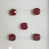 Natural Ruby 6mm Cushion Stepcut Pigeon Blood Color VVS Clarity Africa Loose Gems